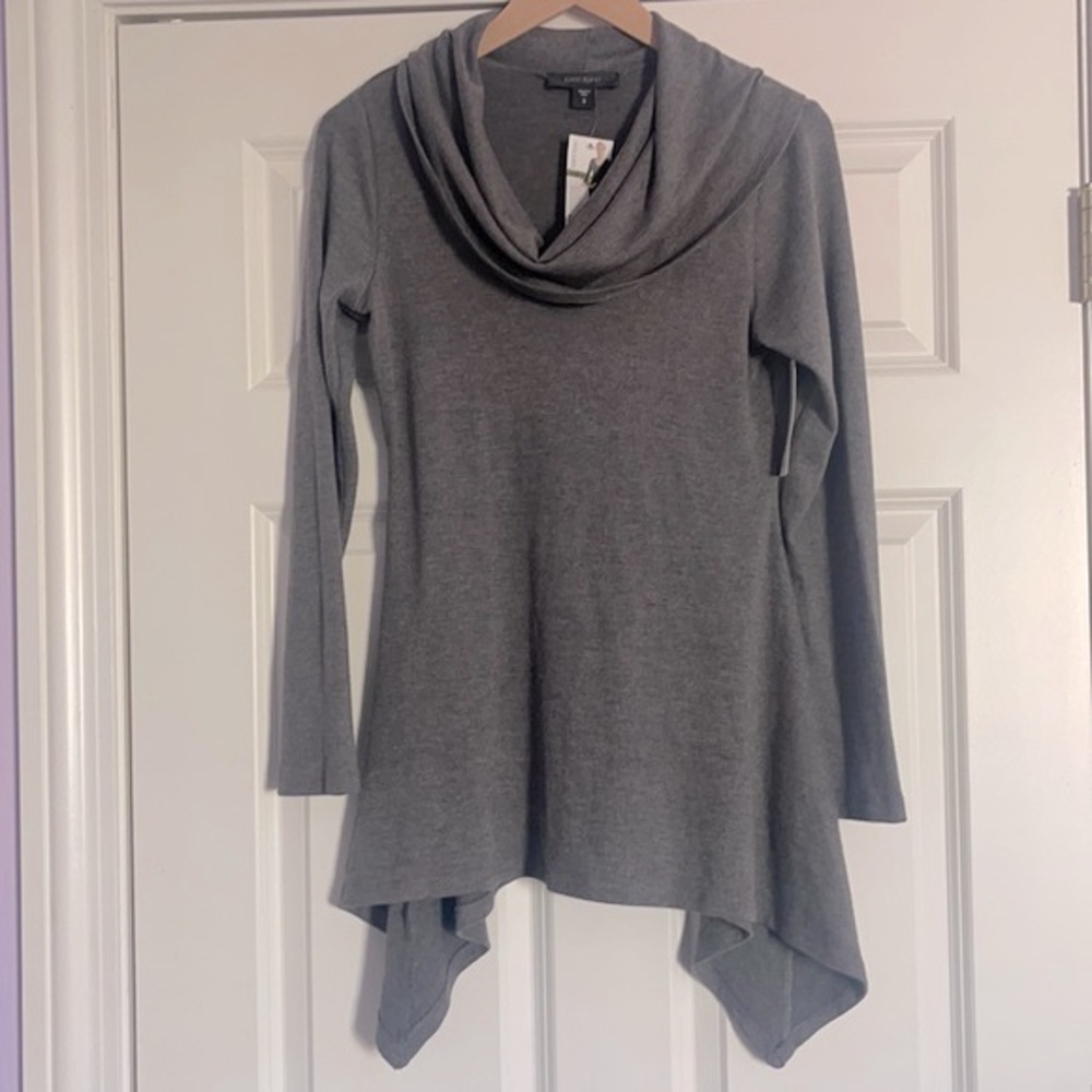 Karen Kane Gray Cowl Neck Tunic